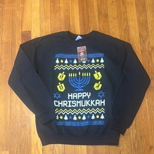 Gildsn Men’s Small Christmukah sweatshirt NWT